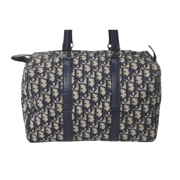 Dior Beige Mini Bag Christian  Leather Navy Trotter - Picture 1 of 9